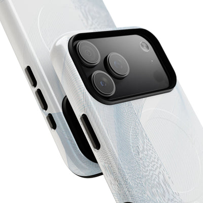 Glacial Contour Waves · Tough 2.0 Magnetic Phone Case for iPhone · White
