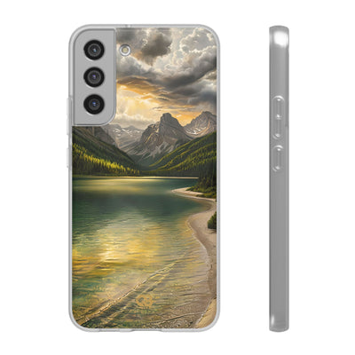 Gilded Mountain Lake · Soft Handyhülle für Samsung