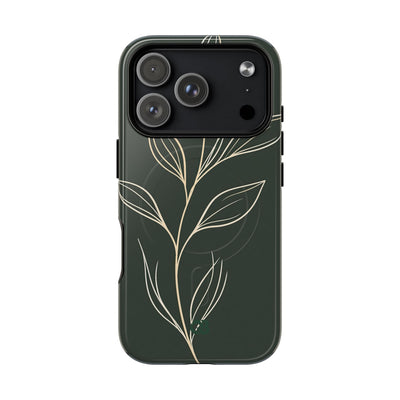 Green Tough 2.0 Magsafe Phone Case for iPhone - Deep Moss Willow