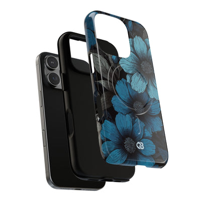 Obsidian Blue Petals · Tough+ Phone Case for iPhone · Magsafe