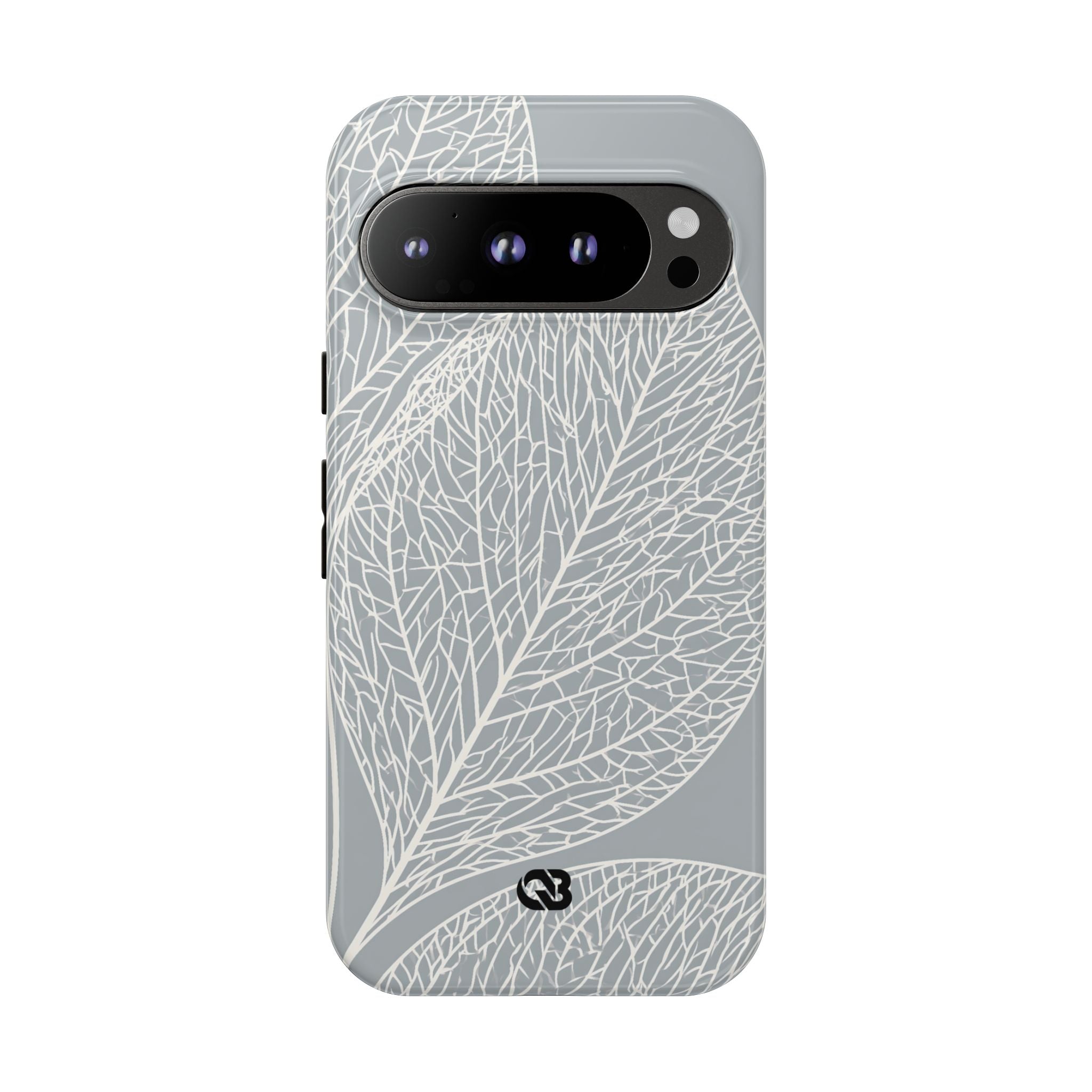 Grey Tough Phone Case for Google Pixel - Frosted Ash Veins