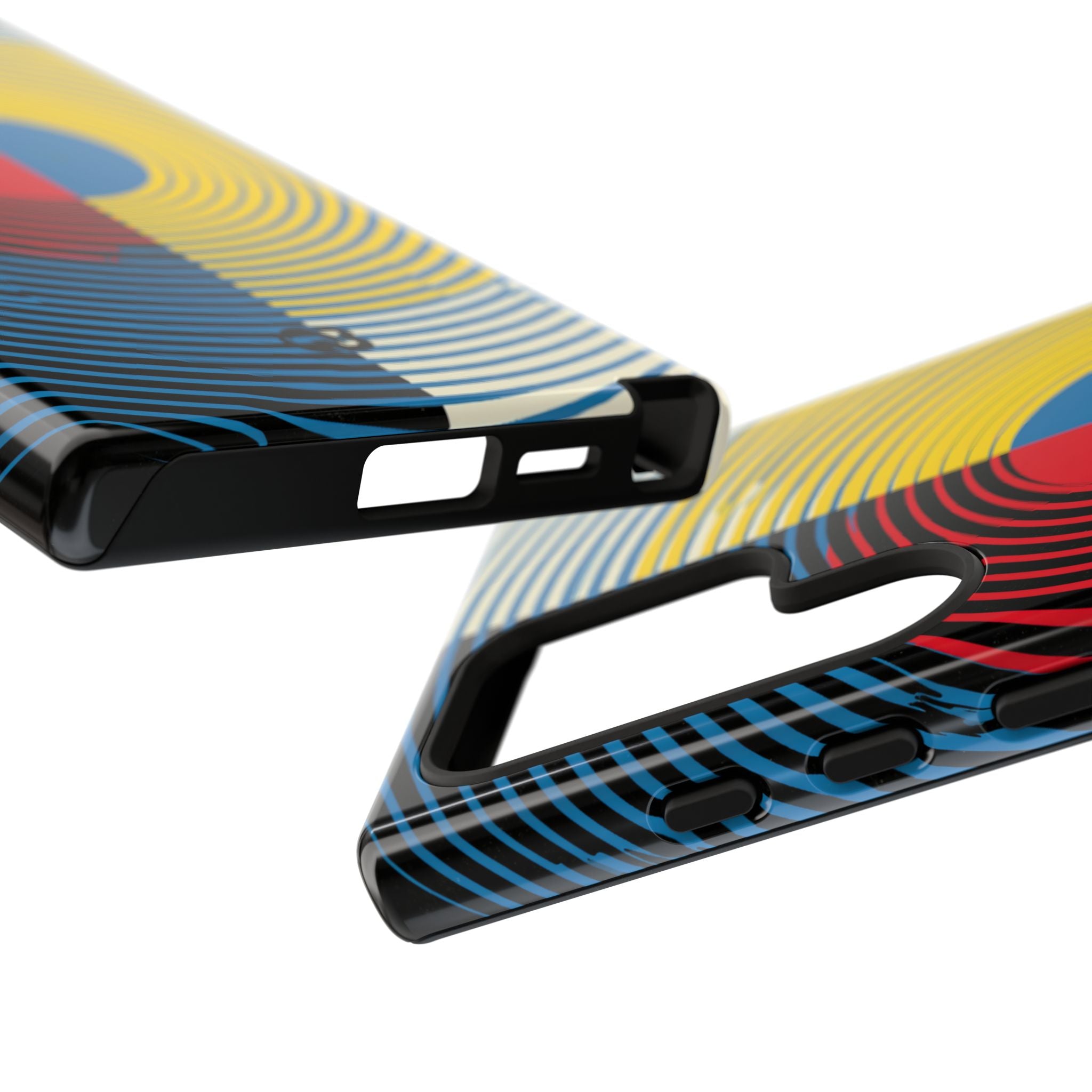 Blue Tough Phone Case for Samsung - Primary Circuit Orbit