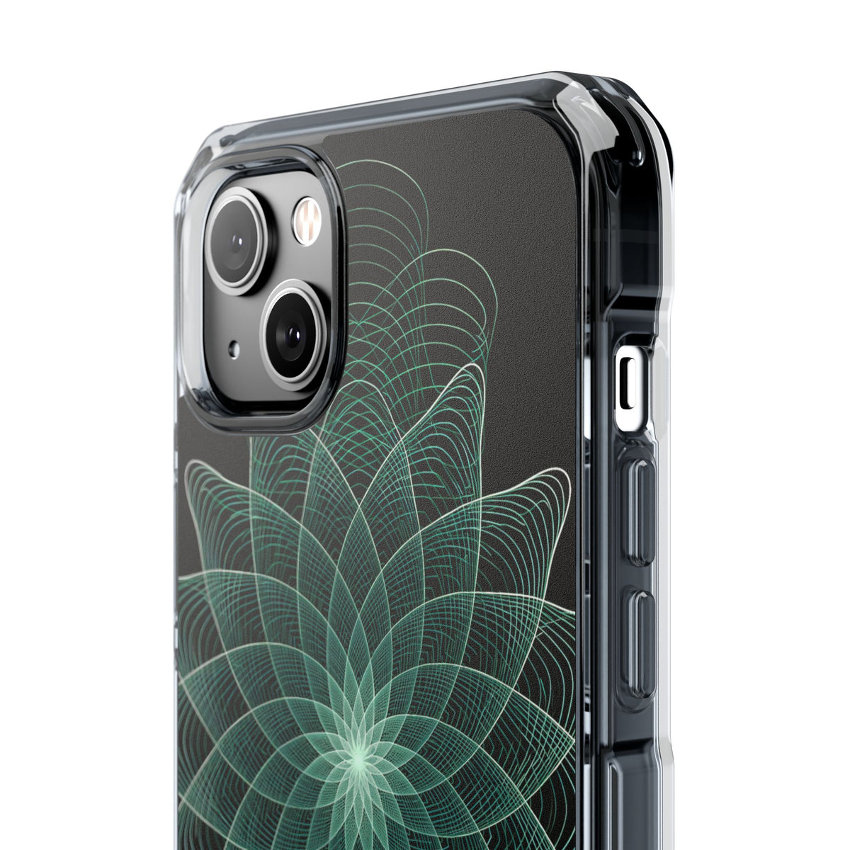 Verdant Harmonic Bloom · Impact Magnetic Phone Case for iPhone ·  Black