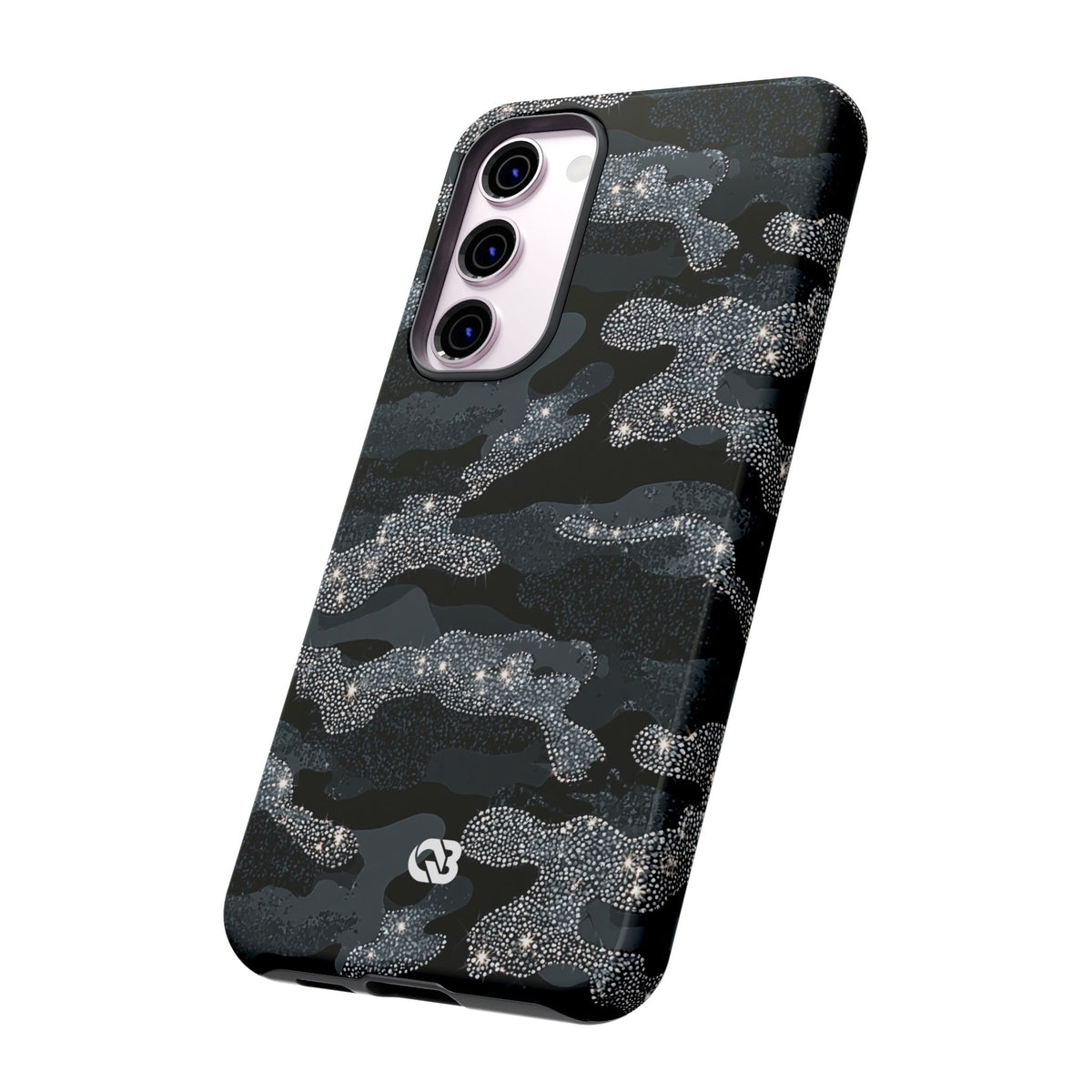 Glitter Shadow Camo · Tough Phone Case for Samsung · Black