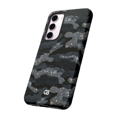 Glitter Shadow Camo · Tough Phone Case for Samsung · Black