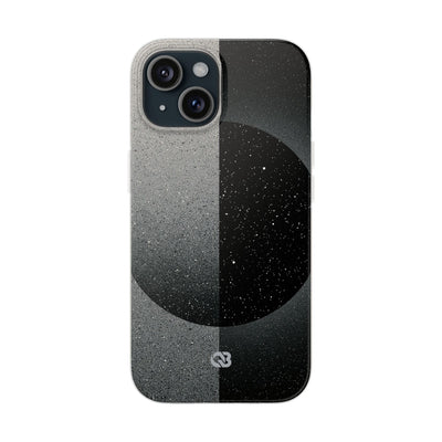 Black Lite Phone Case for iPhone - Lunar Static Orbit