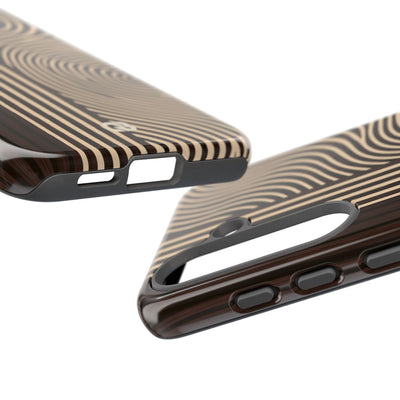 Brown Tough Phone Case for Samsung - Espresso Sand Ridge