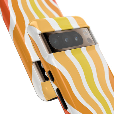 Amber Solar Waves · Tough Phone Case for Google Pixel