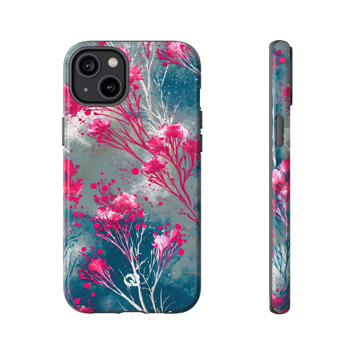 Cyber Blossom · Tough Phone Case for iPhone · Teal