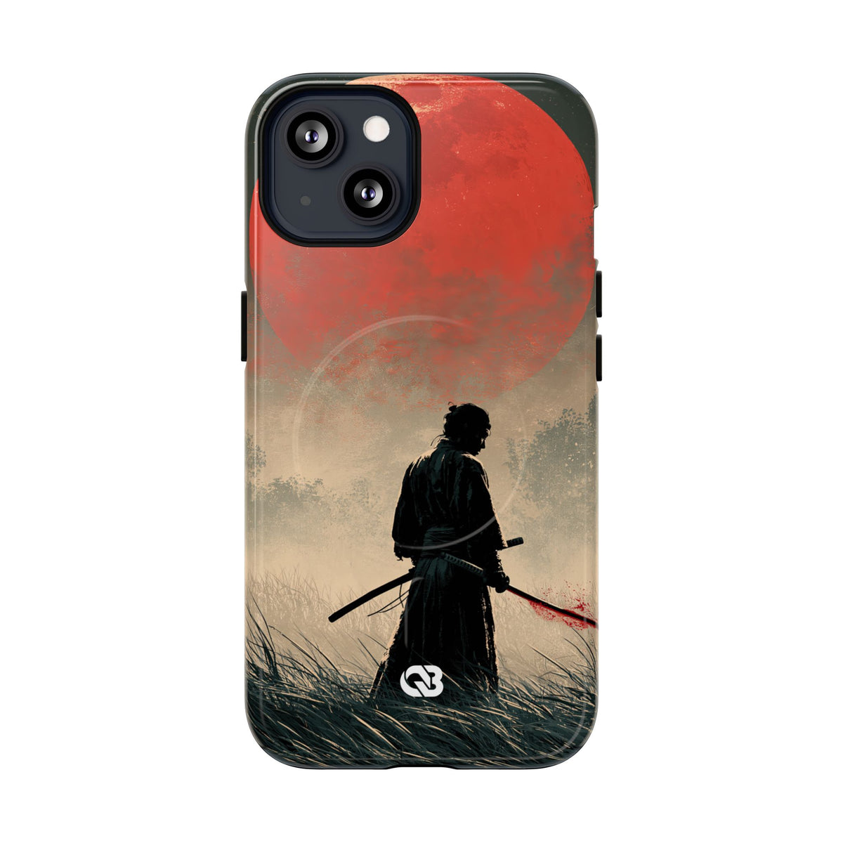 Crimson Moon Ronin · Tough 2.0 Magnetic Phone Case for iPhone · Red