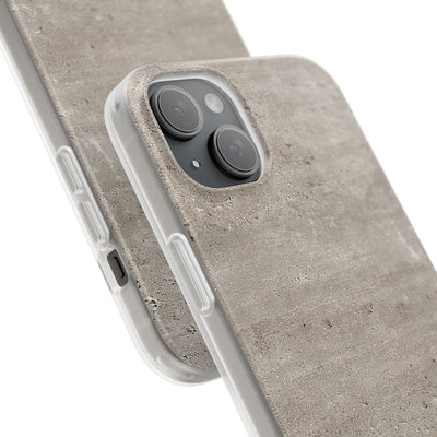 Grey Lite Phone Case for iPhone - Brutalist Stone Grit