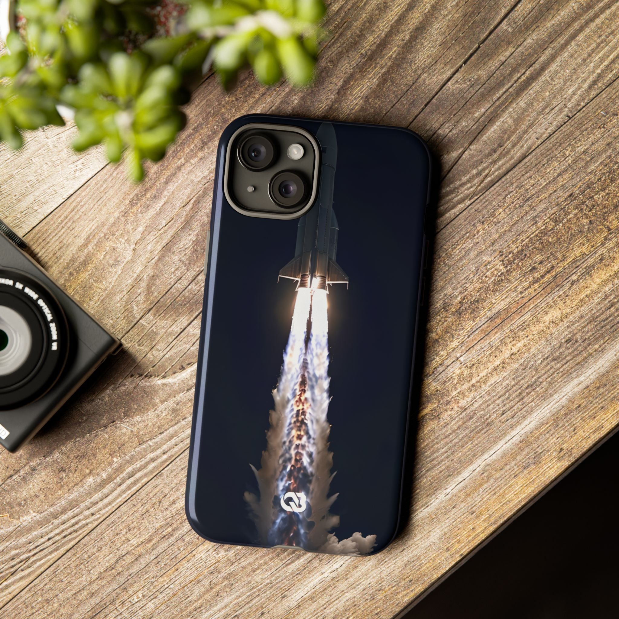 Obsidian Rocket Ascent · Tough Phone Case for iPhone