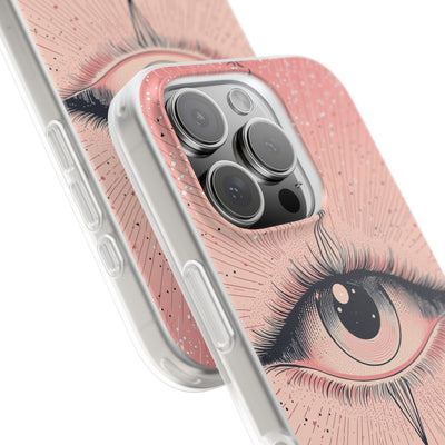 Obsidian Cosmic Gaze · Soft Phone Case for iPhone