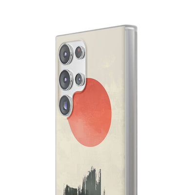 Crimson Sun Strokes · Soft Phone Case for Samsung