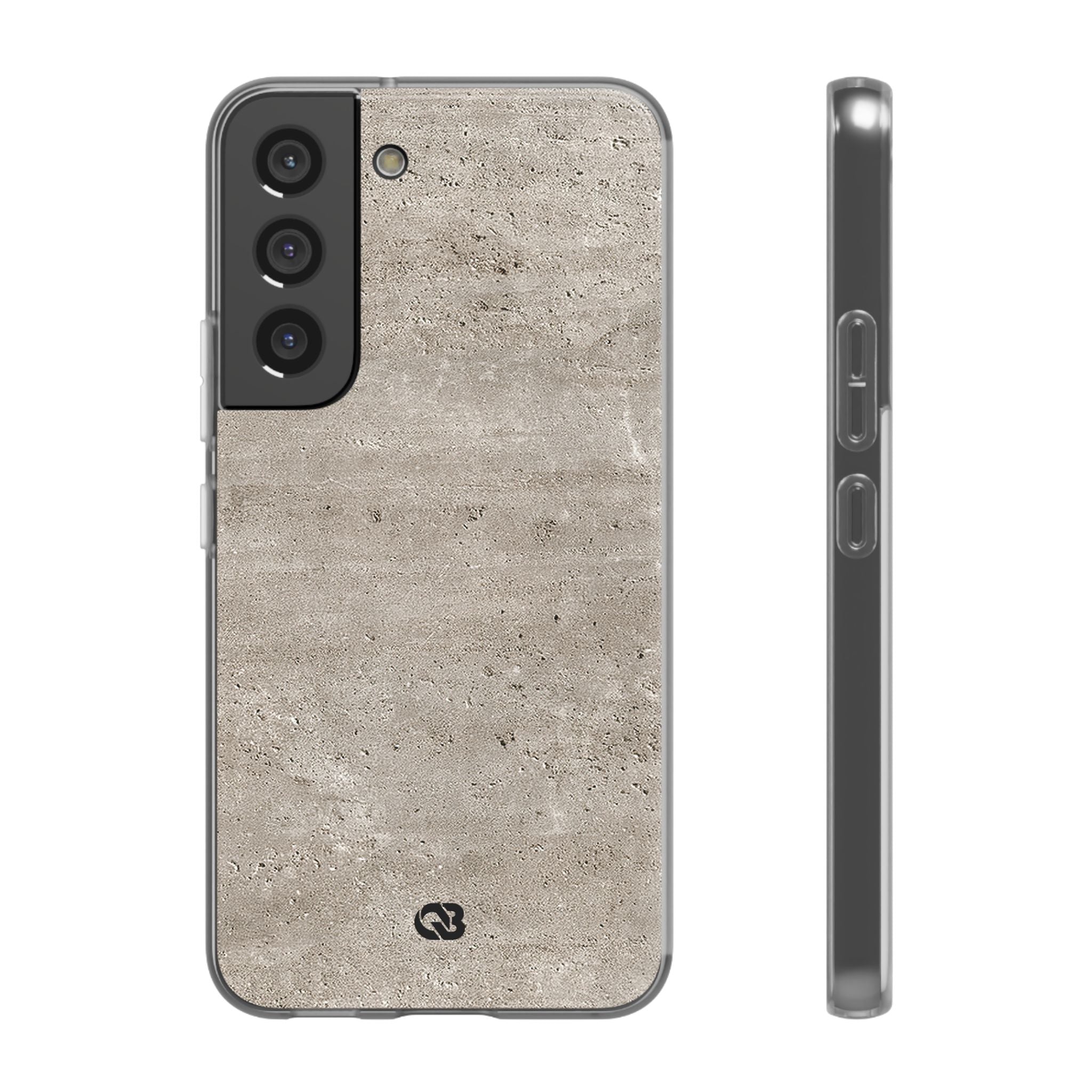 Grey Lite Phone Case for Samsung - Brutalist Stone Grit