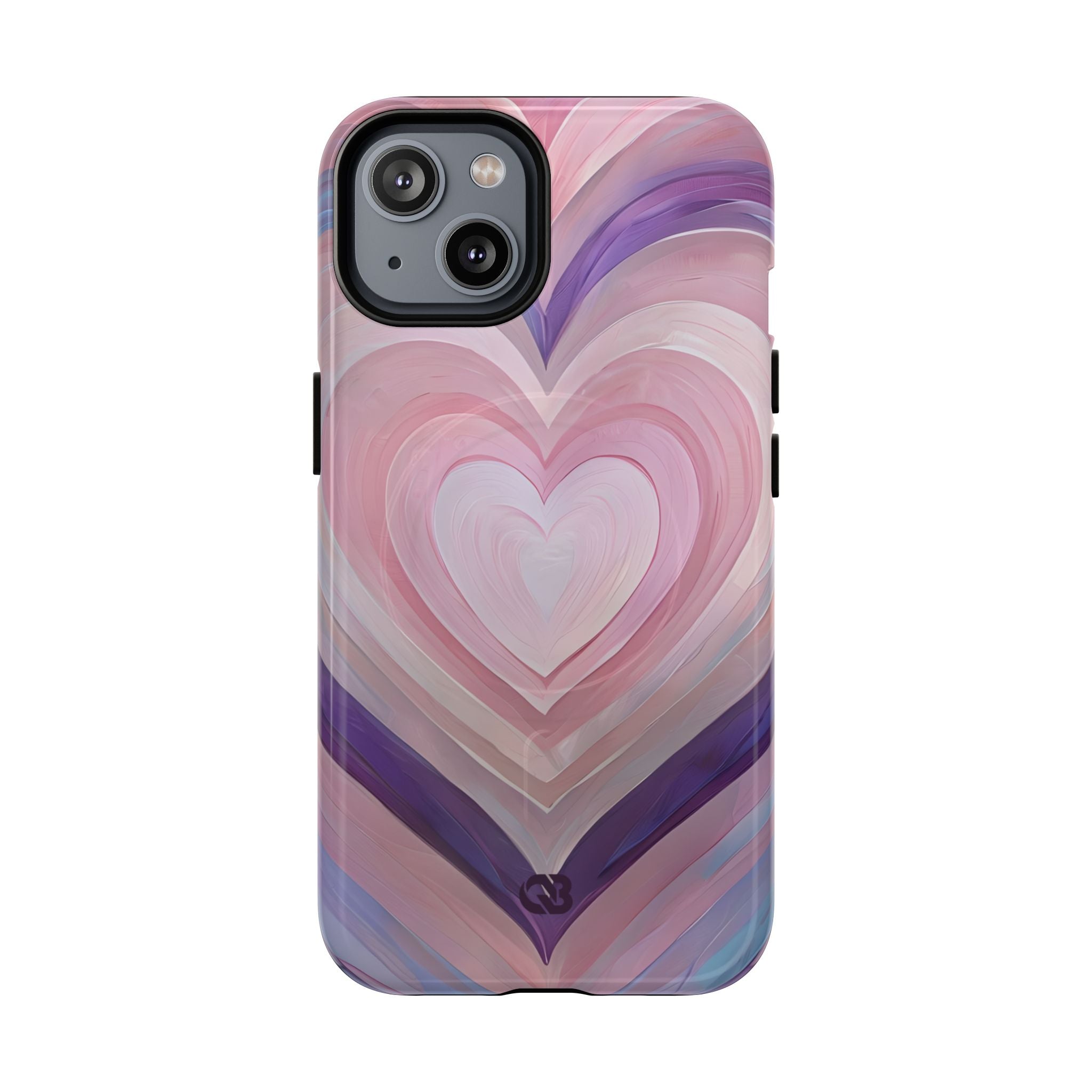 Lavender Pulse Hearts · Tough+ Magsafe