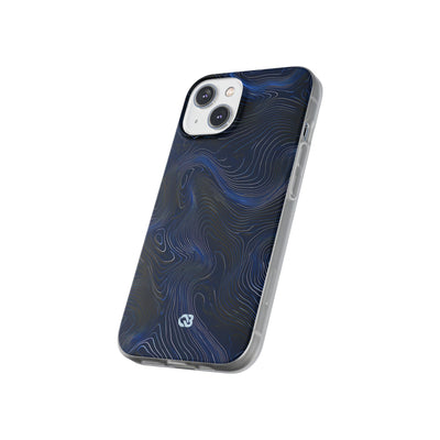 Blue Lite Phone Case for iPhone - Cobalt Contour Ridge
