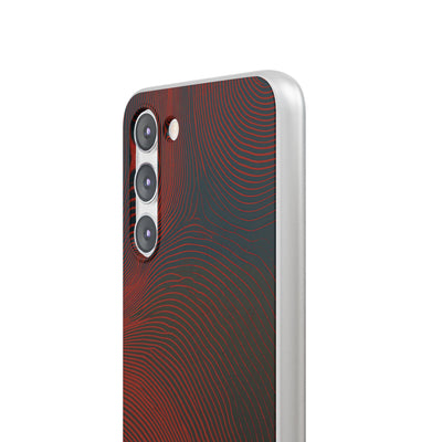 Red Lite Phone Case for Samsung - Terracotta Nerve Map