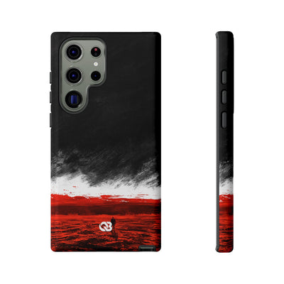 Crimson Horizon · Tough Phone Case for Samsung · Black