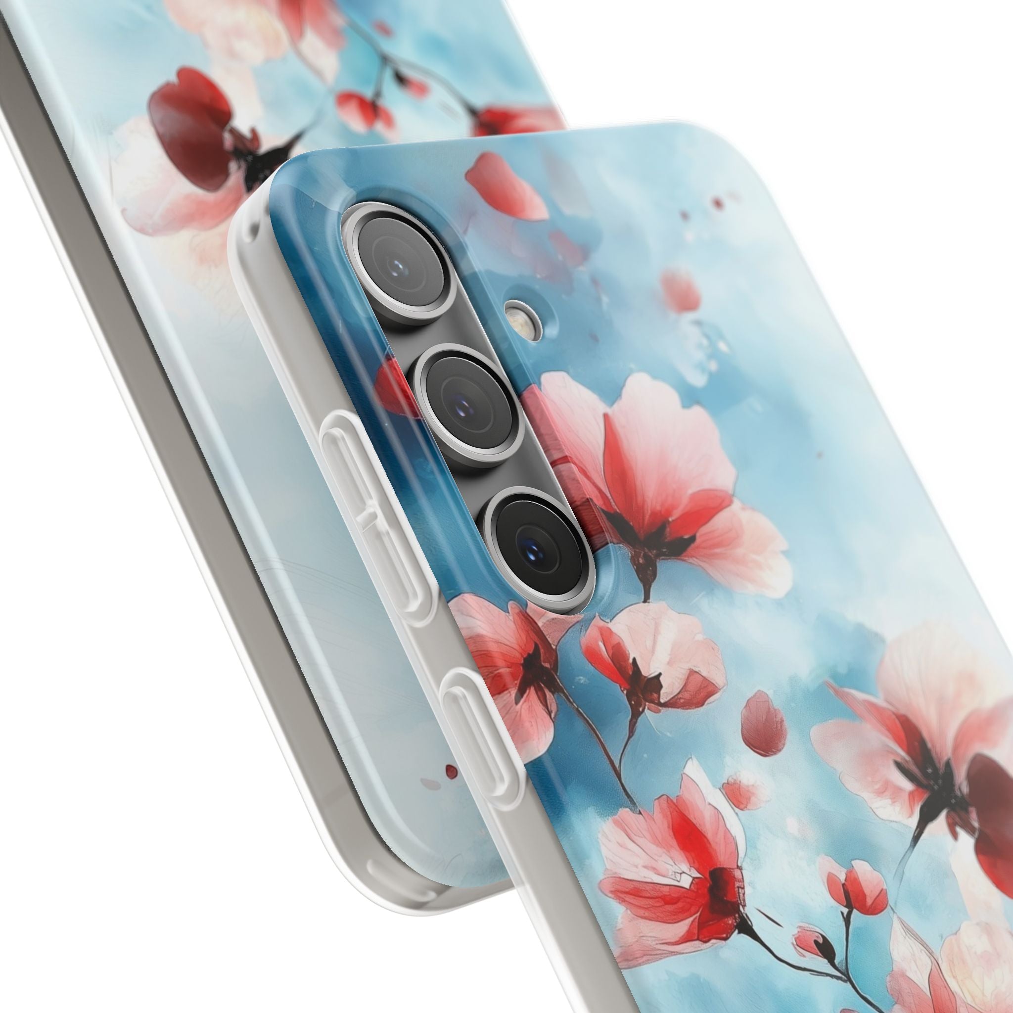 Pink Blossom Drift Samsung S24 Plus Case - Soft