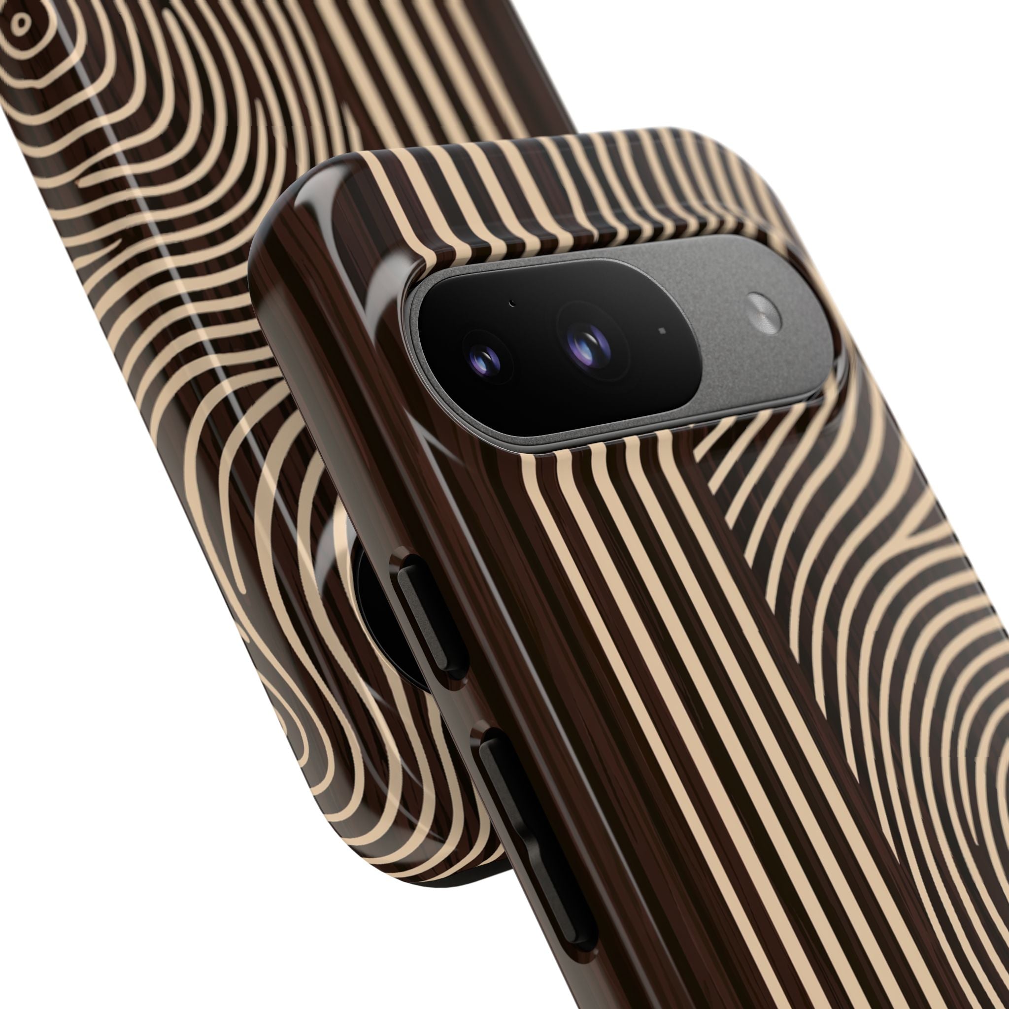 Brown Tough Phone Case for Google Pixel - Espresso Sand Ridge