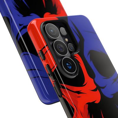 Crimson Cobalt Skulls · Tough Coque de téléphone pour Samsung