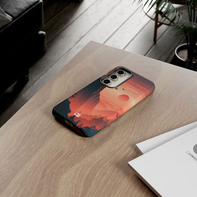 Orange Tough Phone Case for Samsung - Crimson Ridge Flight