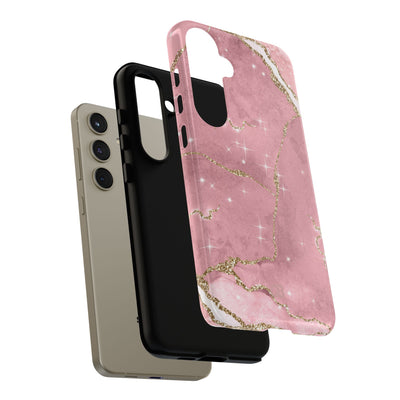 Rose Sparkle Marble · Tough Phone Case for Samsung