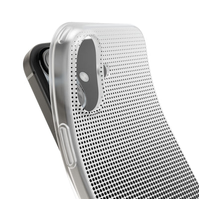 Black Lite Phone Case for iPhone - Obsidian Halftone Flux