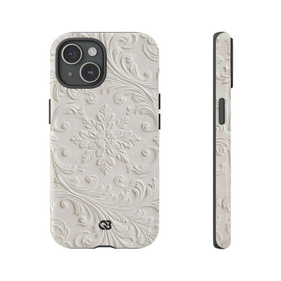 Sculpted Acanthus Relief · Tough Phone Case for iPhone · White