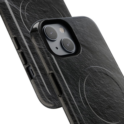 Black Tough 2.0 Magsafe Phone Case for iPhone - Raw Obsidian Slate