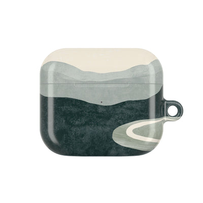 Muted Valley Vista · Hard Case for AirPods & AirPods Pro · Green