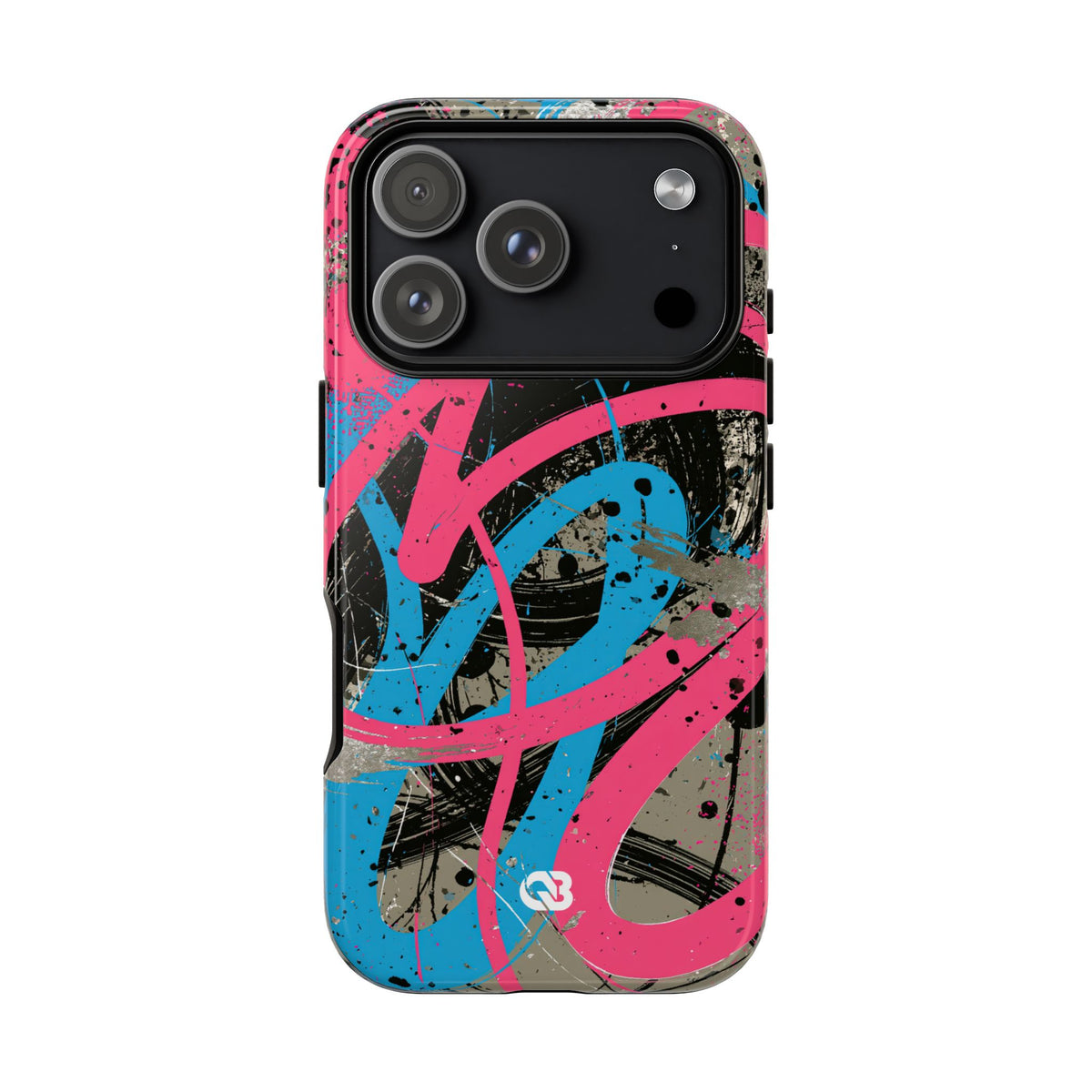 Cyber Splatter Flow · Tough Phone Case for iPhone · Pink
