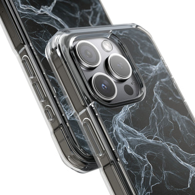Arctic Gossamer · Clear Impact Magnetic Phone Case for iPhone · Black