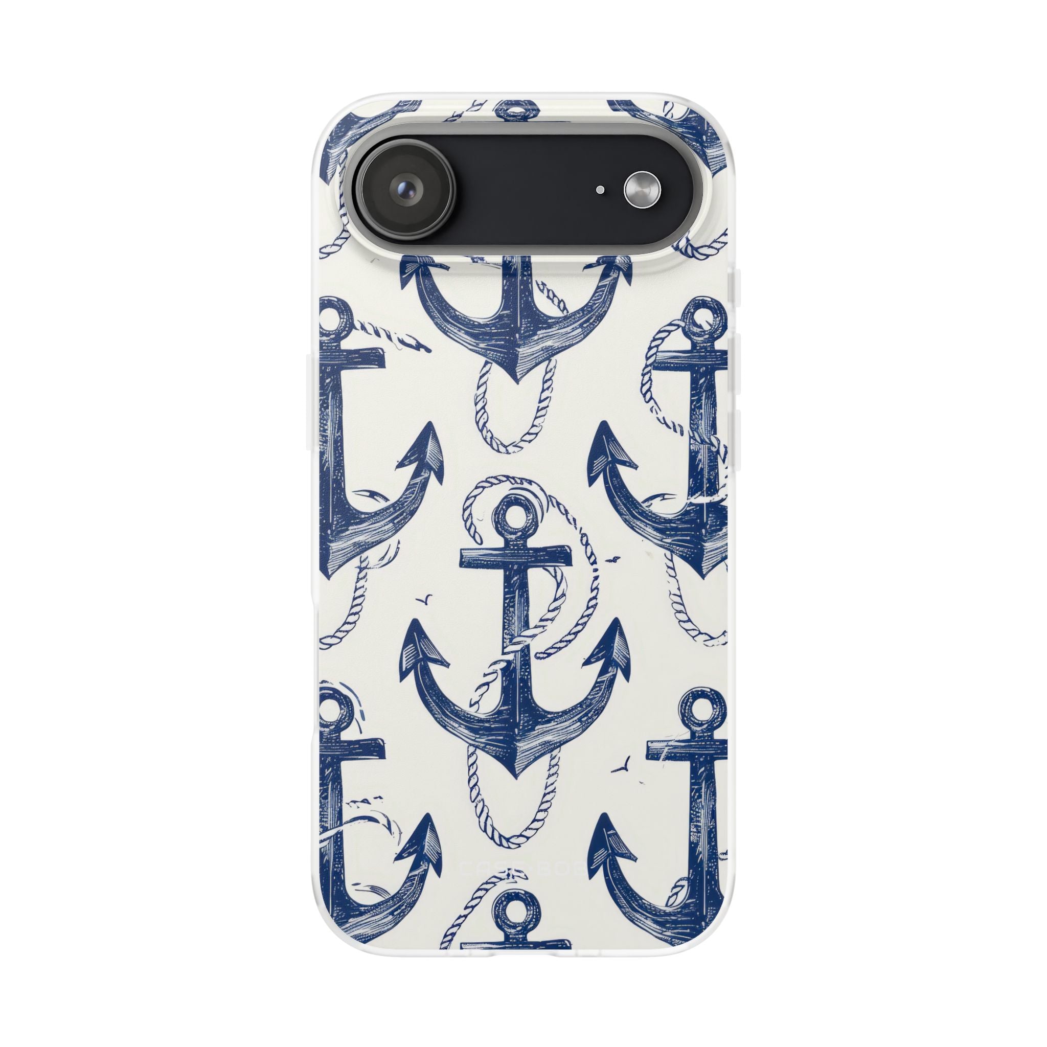 Navy Anchor Loop iPhone 17 Air Case - Soft - CASE•BOB