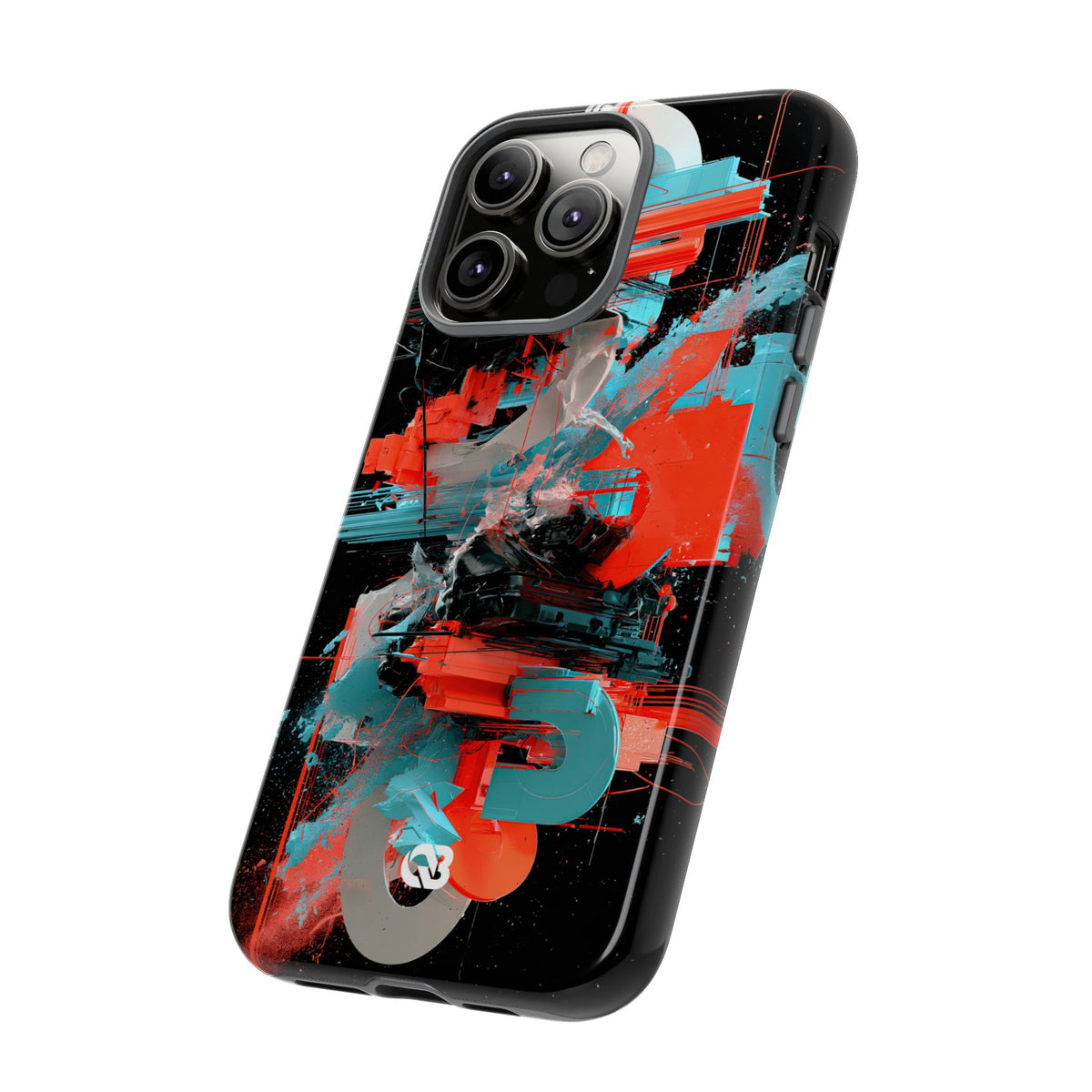 Fragmented Cyber Core · Tough Phone Case for iPhone · Black
