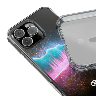Digital Frequency · Clear Impact Magnetic Phone Case for iPhone · Pink