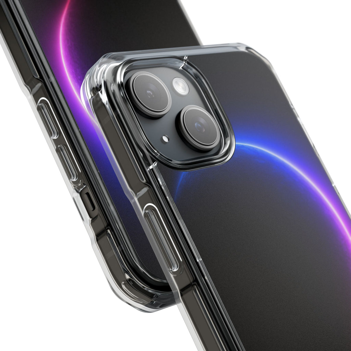 Luminous Eclipse · Clear Impact Magnetic Phone Case for iPhone · Black