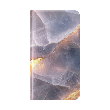 Kristallen aderen gloed - Samsung S23 case - portemonnee