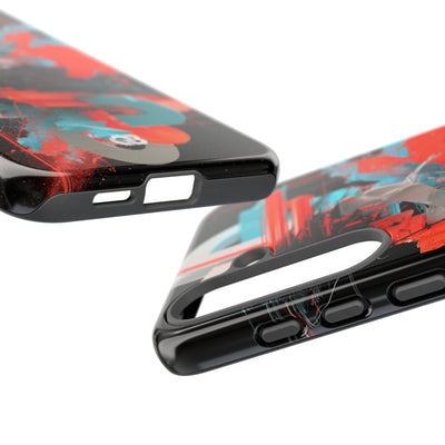 Fragmented Cyber Core · Tough Phone Case for Samsung · Black
