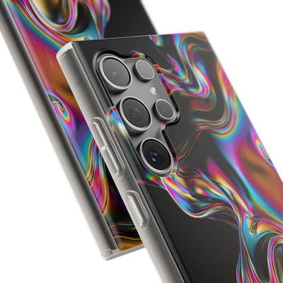 Purple Lite Phone Case for Samsung - Liquid Neon Chrome