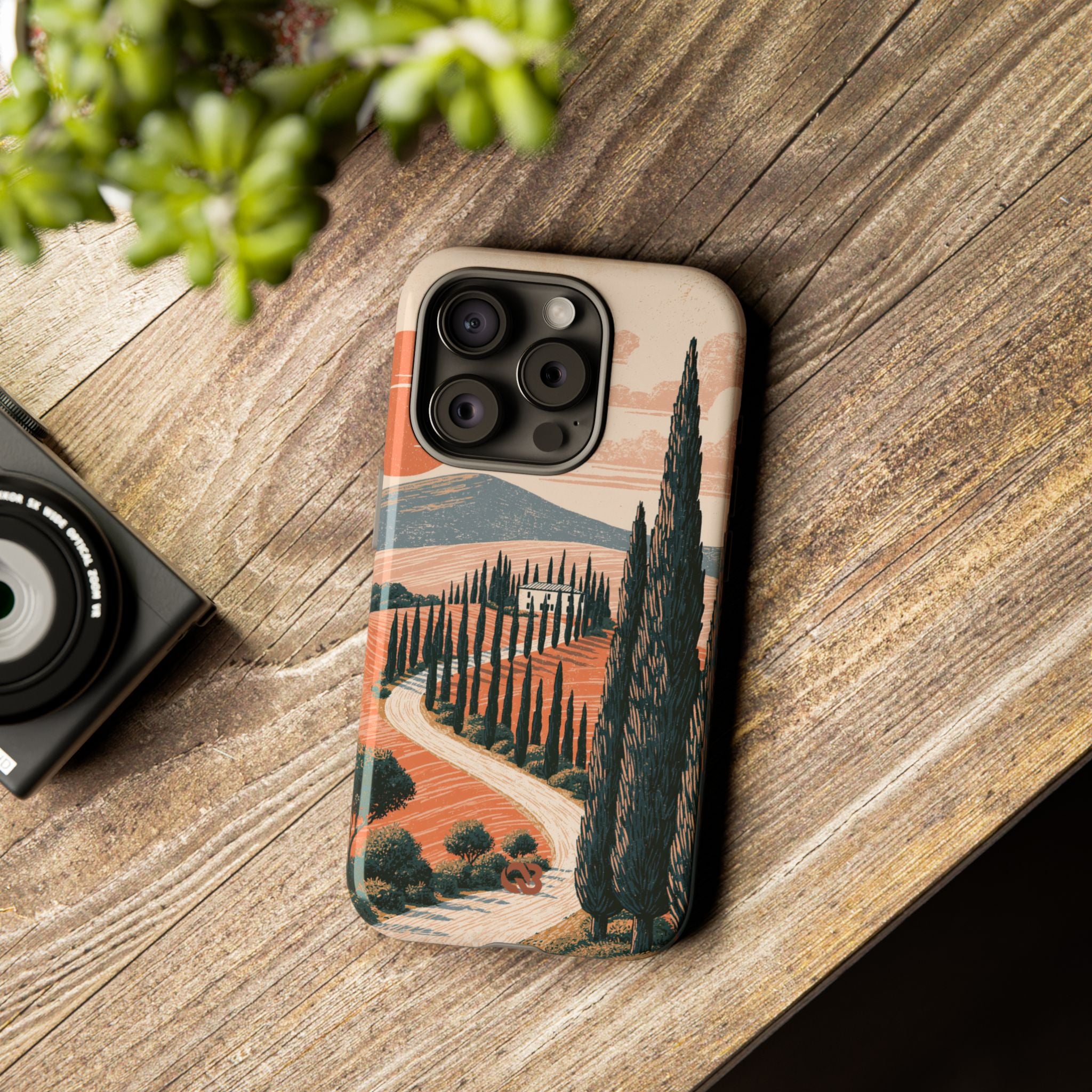 Orange Tough Phone Case for iPhone - Terracotta Ridge Trail