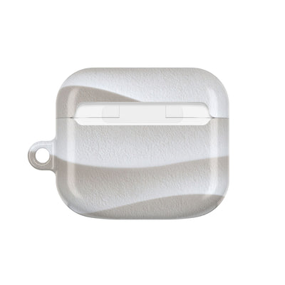 Sculpted Dune Relief · Hard Case for AirPods & AirPods Pro · White