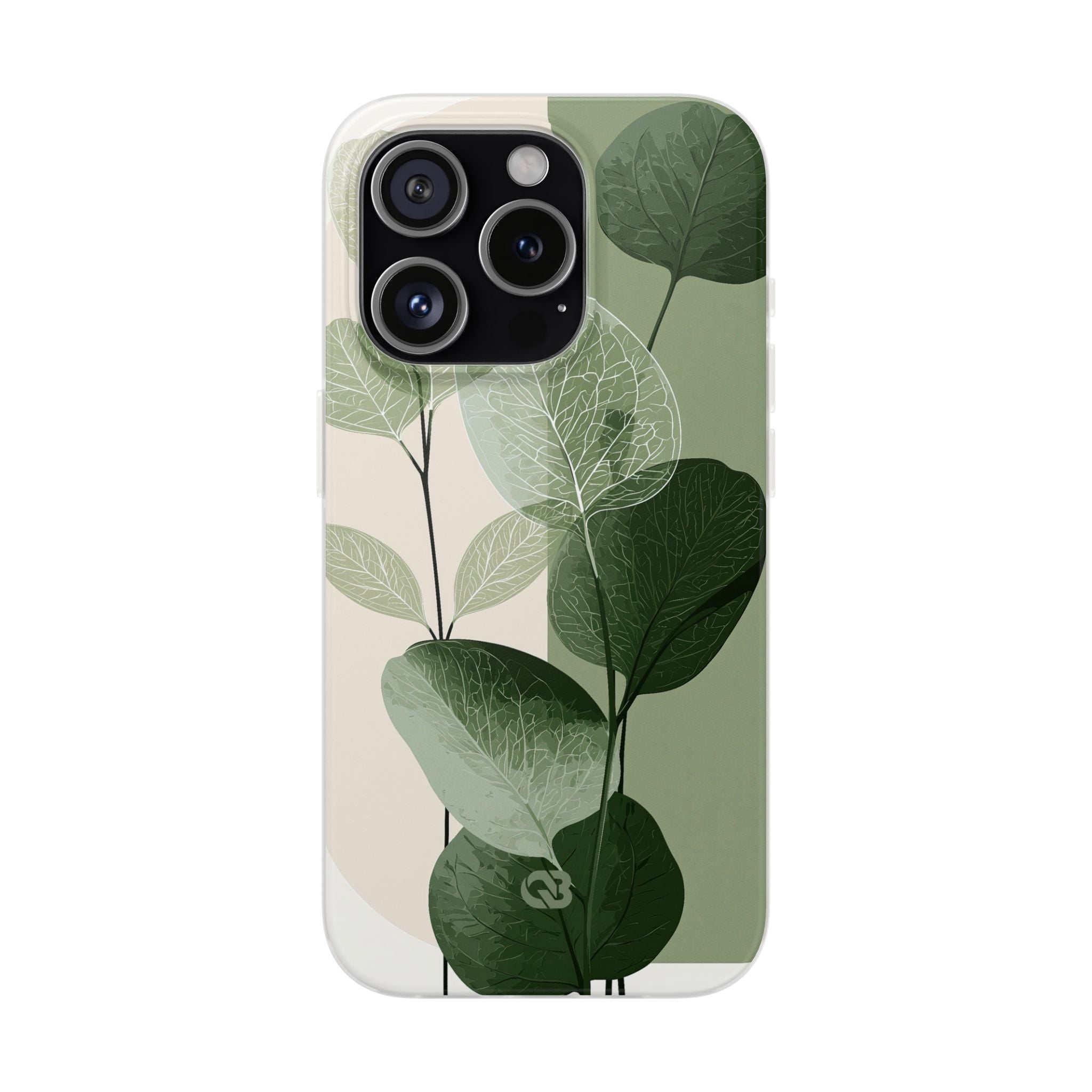 Green Lite Phone Case for iPhone - Sage Leaf Skeletals
