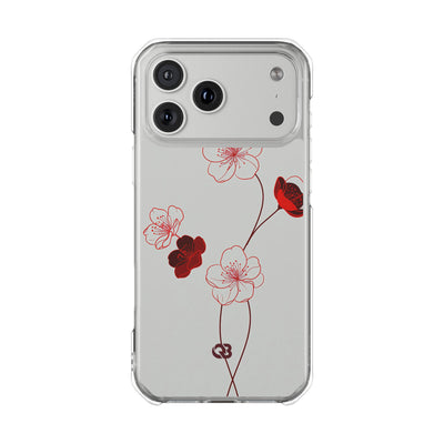 Red Impact MagSafe Phone Case for iPhone - Kyoto Ember Bloom