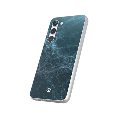 Teal Lite Phone Case for Samsung - Arctic Neural Mesh