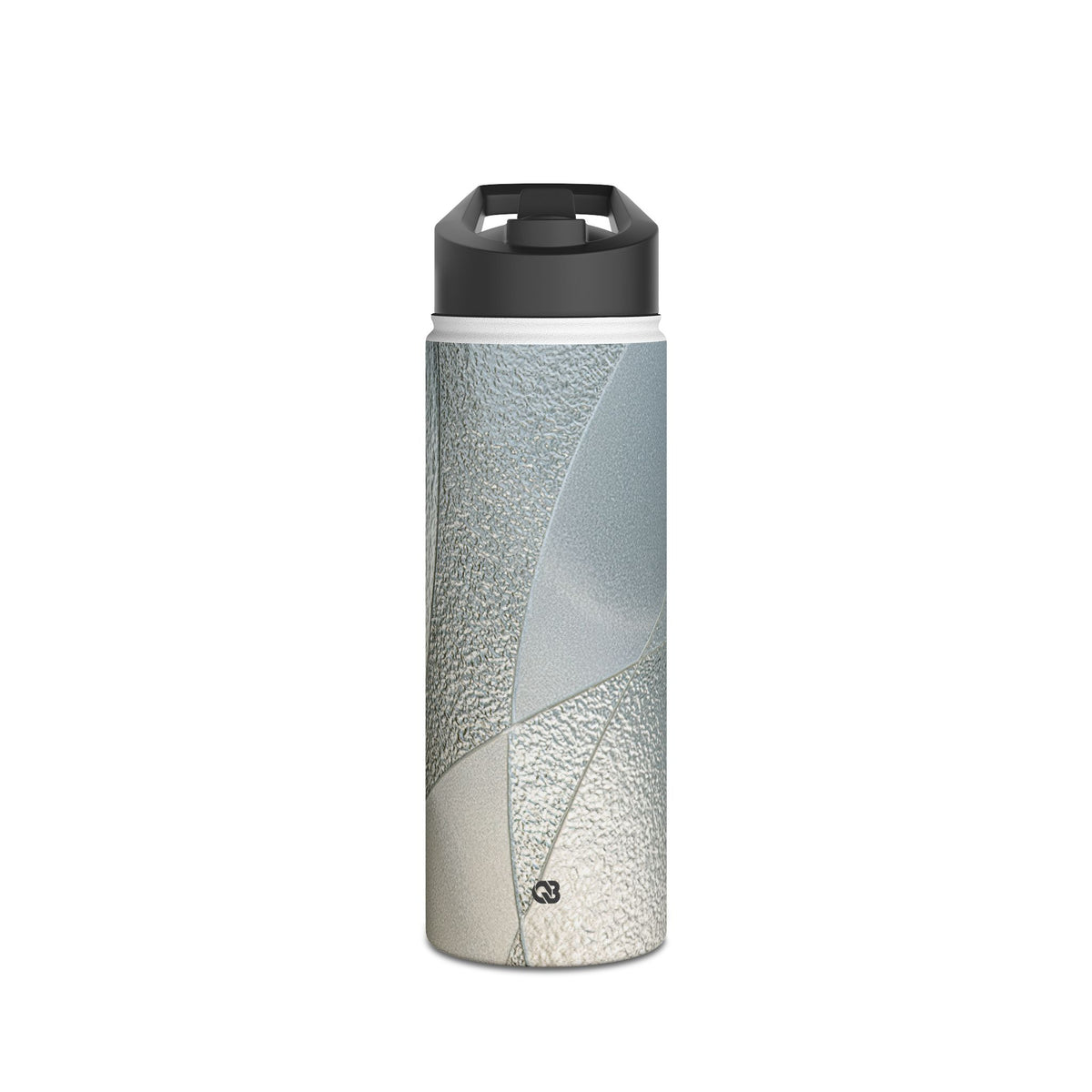 Refracted Arcs · Insulated Water Bottle · Silver