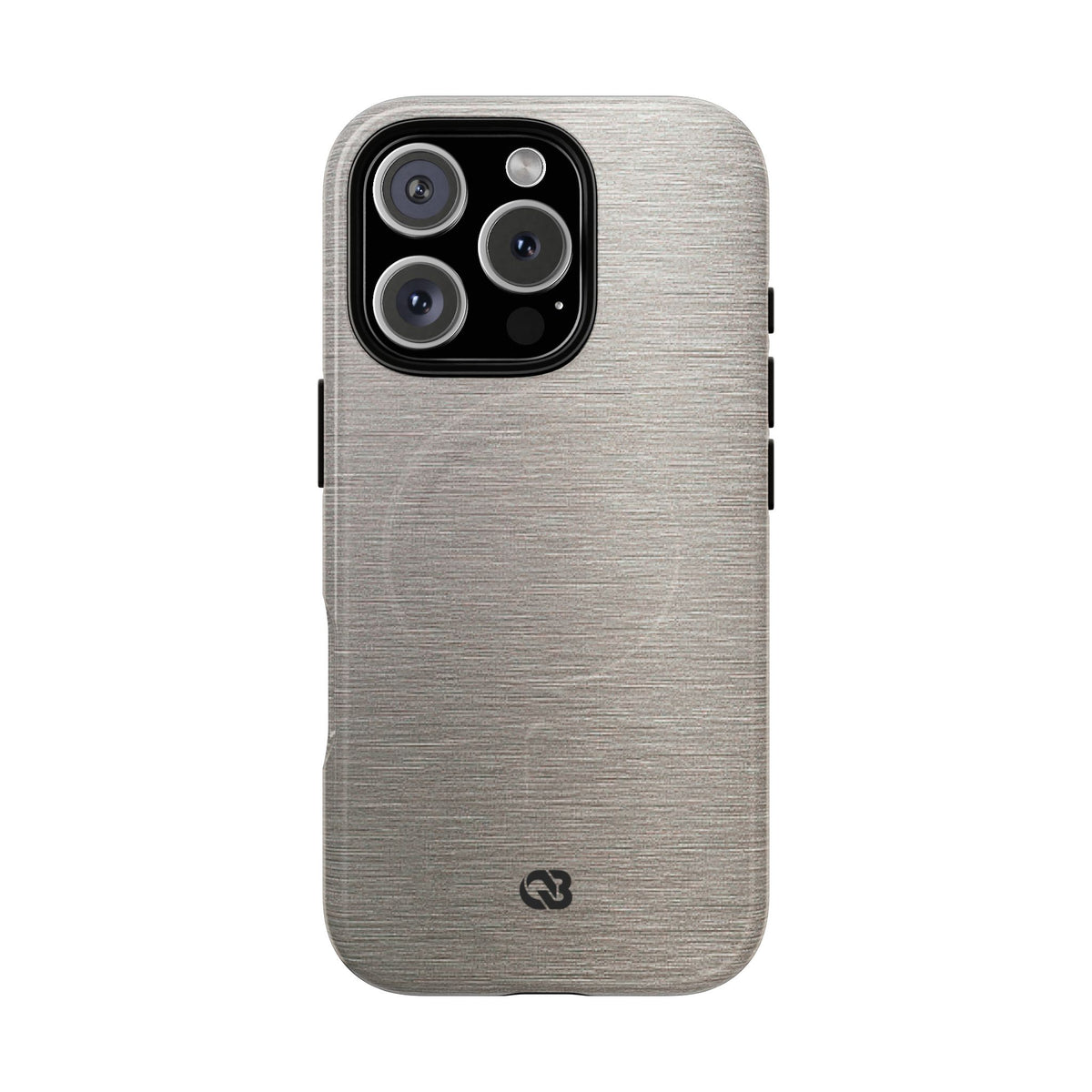 Brushed Silver Alloy · Tough 2.0 Magnetic Phone Case for iPhone · Silver
