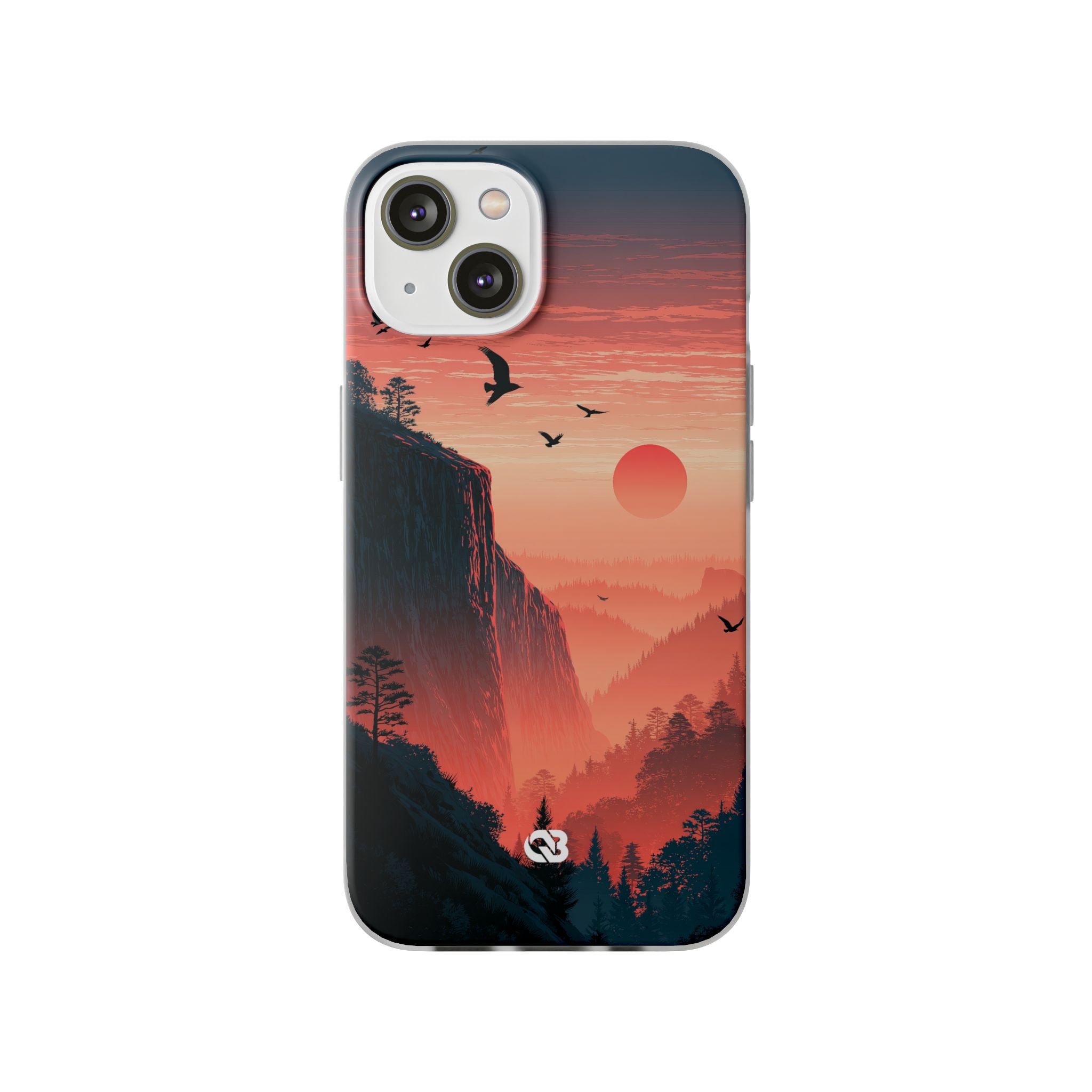 Orange Lite Phone Case for iPhone - Crimson Ridge Flight