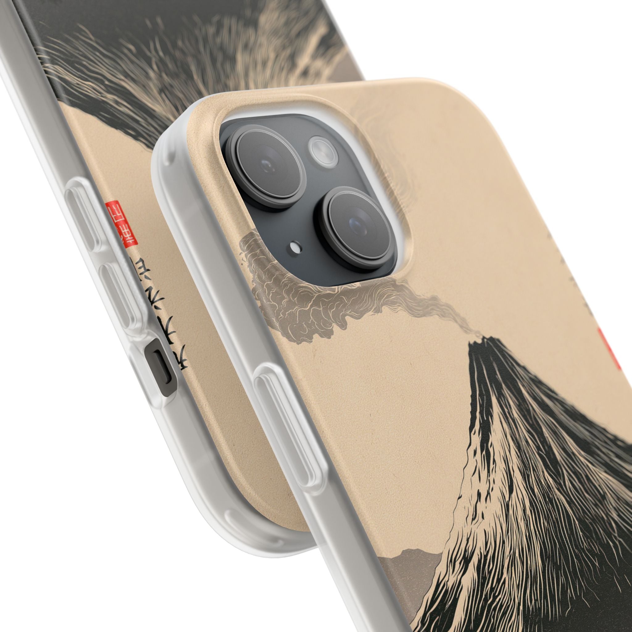 Beige Lite Phone Case for iPhone - Obsidian Ink Summit